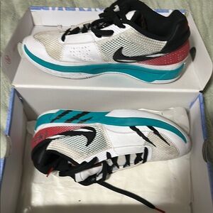 Nike Athletic Shoes - White, Black, Teal, Red